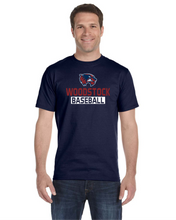 Load image into Gallery viewer, WW-BB-589 - BEEFY-Tee - Hanes Men's Tall Beefy-T - Woodstock Baseball Logo
