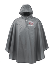 Load image into Gallery viewer, WW-FB-460-2 - Team 365 Adult Zone Protect Packable Poncho - WW Football Logo