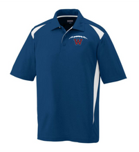 Load image into Gallery viewer, WW-FB-506-5 - Augusta Premier Polo - Football Laces Logo