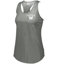 Load image into Gallery viewer, WW-FB-521-9 - Augusta Ladies Lux Tri-Blend Tank - Laces &amp; Wolverine Back Logo