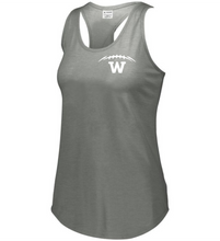 Load image into Gallery viewer, WW-FB-521-9 - Augusta Ladies Lux Tri-Blend Tank - Laces & Wolverine Back Logo