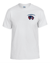 Load image into Gallery viewer, WW-FB-532-10 - Gildan Adult 5.5 oz., 50/50 T-Shirt - Laces Wolverine & Woodstock Script Logo