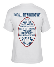 Load image into Gallery viewer, WW-FB-532-11 - Gildan Adult 5.5 oz., 50/50 T-Shirt - The Wolverine Way Logo