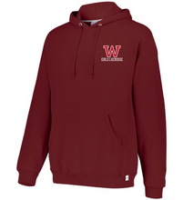 Load image into Gallery viewer, WW-GLAX-091-1 - Russell Athletic Unisex Dri-Power® Hooded Sweatshirt - Woodstock Girls' Lacrosse Logo