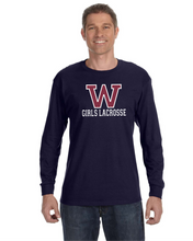 Load image into Gallery viewer, WW-GLAX-536-1 - Jerzees 5.6 oz. DRI-POWER® ACTIVE Long-Sleeve T-Shirt - Woodstock Girls Lacrosse Logo