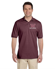 Load image into Gallery viewer, WW-GLAX-553-1 - Jerzees 5.6 oz. Spot Shield Jersey Polo - Woodstock Girls Lacrosse Logo