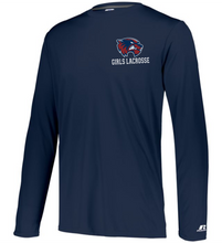 Load image into Gallery viewer, WW-GLAX-557-2- Attain Wicking Raglan Long Sleeve Tee - Wolverine Girls Lacrosse Logo