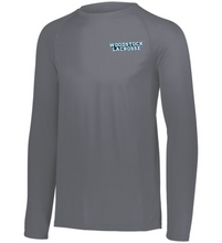 Load image into Gallery viewer, WW-GLAX-557-3- Attain Wicking Raglan Long Sleeve Tee - Woodstock Lacrosse Logo
