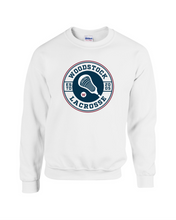 Load image into Gallery viewer, WW-LAX-305-1 - Gildan Adult 8 oz., 50/50 Fleece Crew - Woodstock LAX Circle Logo