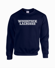 Load image into Gallery viewer, WW-LAX-305-8 - Gildan Adult 8 oz., 50/50 Fleece Crew - Woodstock Lacrosse Logo