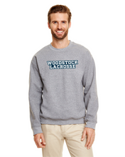 Load image into Gallery viewer, WW-LAX-305-8 - Gildan Adult 8 oz., 50/50 Fleece Crew - Woodstock Lacrosse Logo