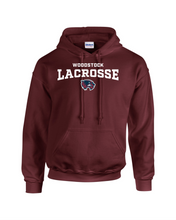 Load image into Gallery viewer, WW-LAX-306-3 - Gildan-Hoodie - Woodstock LAX Wolverine Logo
