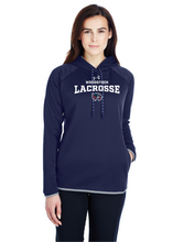 Load image into Gallery viewer, WW-LAX-325-3 - Under Armour Double Threat Armour Fleece Hoodie - Woodstock LAX Wolverine Logo