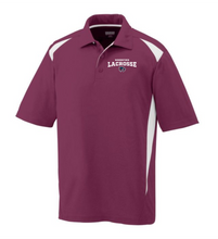 Load image into Gallery viewer, WW-LAX-506-3 - Augusta Premier Polo - Woodstock LAX Wolverine Logo