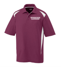 Load image into Gallery viewer, WW-LAX-506-8 - Augusta Premier Polo - Woodstock Lacrosse Logo