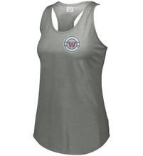 Load image into Gallery viewer, WW-LAX-514-2 - Augusta Ladies Lux Tri-Blend Tank - Woodstock W LAX Logo