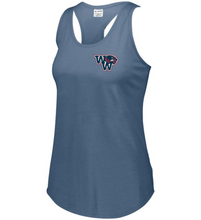 Load image into Gallery viewer, WW-LAX-514-5 - Augusta Ladies Lux Tri-Blend Tank - WW Wolverine Logo