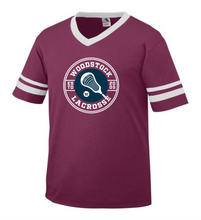 Load image into Gallery viewer, WW-LAX-543-1 - Augusta Sleeve Stripe Jersey - Woodstock LAX Circle Logo