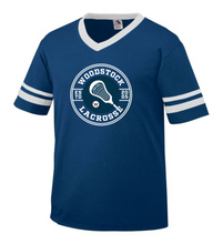 Load image into Gallery viewer, WW-LAX-543-1 - Augusta Sleeve Stripe Jersey - Woodstock LAX Circle Logo