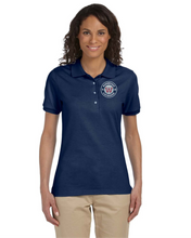 Load image into Gallery viewer, WW-LAX-553-2 - Jerzees 5.6 oz. SpotShield Jersey Polo - Woodstock W LAX Logo