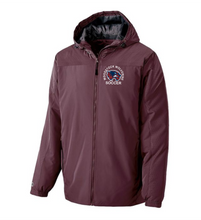 Load image into Gallery viewer, WW-SOC-402-3 - Holloway Bionic Hooded Jacket - Woodstock Wolverine Soccer Logo