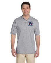 Load image into Gallery viewer, WW-SOC-553-3 - Jerzees 5.6 oz. Spot Shield Jersey Polo - Woodstock Wolverine Soccer Logo