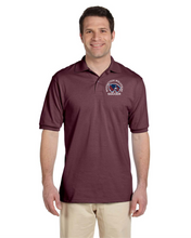 Load image into Gallery viewer, WW-SOC-553-3 - Jerzees 5.6 oz. Spot Shield Jersey Polo - Woodstock Wolverine Soccer Logo
