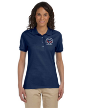 Load image into Gallery viewer, WW-SOC-553-3 - Jerzees 5.6 oz. Spot Shield Jersey Polo - Woodstock Wolverine Soccer Logo