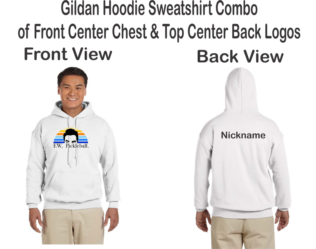 A-Team-122 - Gildan-Hoodie - Pickleball A Team Logo & Personalized Nickname