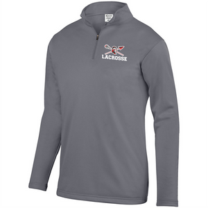 CHS-LAX-102-1 - Augusta 1/4 Zip Wicking Fleece Pullover - Warrior Lacrosse Logo