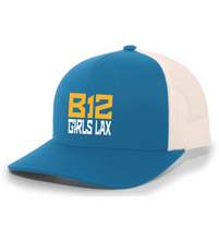 Load image into Gallery viewer, B12-LAX-926-4 - Pacific Trucker Snapback Hat - B12 Girls LAX Stack Logo
