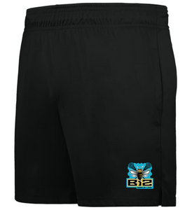 B12-LAX-734-1 - Holloway Momentum Shorts - (5 Inch Inseam) - B12-Girls LAX Honeycomb Logo