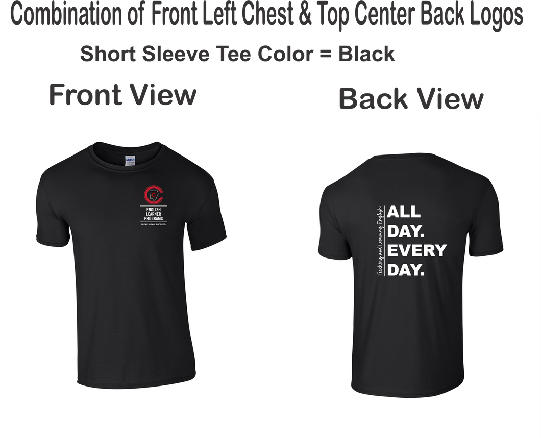 CCT-521-5 - Gildan Adult Softstyle Short Sleeve T-Shirt -  T-Shirt All Day Every Day Logos