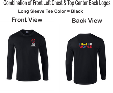 CCT-526-1 - Gildan Adult Softstyle® Long-Sleeve T-Shirt - I Teach The World Logos