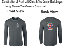 Load image into Gallery viewer, CCT-526-4 - Gildan Adult Softstyle® Long-Sleeve T-Shirt - We All Laugh In the Same Language Logos