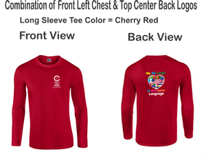 CCT-526-4 - Gildan Adult Softstyle® Long-Sleeve T-Shirt - We All Laugh In the Same Language Logos