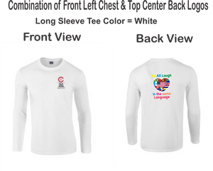 CCT-526-4 - Gildan Adult Softstyle® Long-Sleeve T-Shirt - We All Laugh In the Same Language Logos