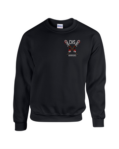 CHS-LAX-305-22 - Gildan Adult 8 oz., 50/50 Fleece Crew -  CHS LAX Sticks Logo