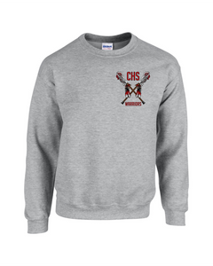 CHS-LAX-305-22 - Gildan Adult 8 oz., 50/50 Fleece Crew -  CHS LAX Sticks Logo