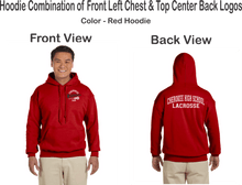 Load image into Gallery viewer, CHS-LAX-306-3-COMBO - Gildan-Hoodie - Cherokee Warriors Logo &amp; CHS LACROSSE on the back