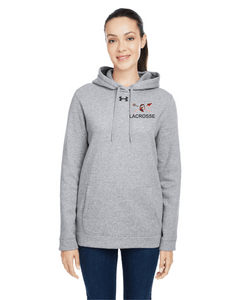 CHS-LAX-307-1 - Under Armour Hustle Pullover Hooded Sweatshirt - Warriors Lacrosse Logo