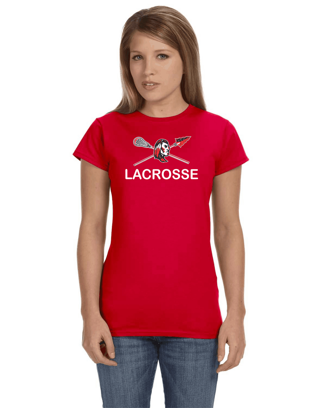 CHS-LAX-615-1 - Gildan Softstyle® Short Sleeve T-Shirt - Warriors Lacrosse Logo