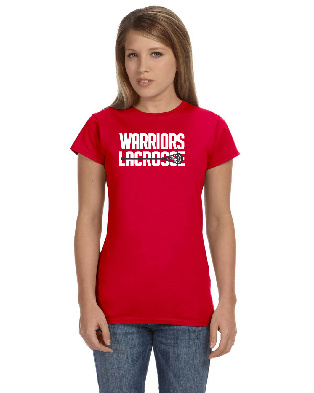 CHS-LAX-615-23- Gildan Softstyle® Short Sleeve T-Shirt - Warriors Lacrosse Logo