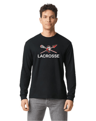 CHS-LAX-616-1 - Gildan Unisex Softstyle CVC Long Sleeve T-Shirt - Warrior Lacrosse Logo