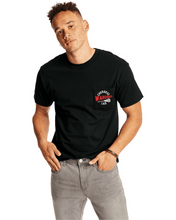 Load image into Gallery viewer, CHS-LAX-619-3 - Hanes Adult Beefy-T® with Pocket - Cherokee Warriors LAX Logo