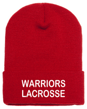 Load image into Gallery viewer, CHS-LAX-915-1 - Yupoong Adult Cuffed Knit Beanie - Warriors Lacrosse Logo