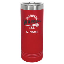 Load image into Gallery viewer, CHS-LAX-972-3 - Polar Camel 22 oz. Skinny Tumbler with Slider Lid - Cherokee Warriors Logo