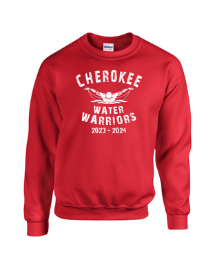 CHS-SD-304-1 - Gildan Adult 8 oz., 50/50 Fleece Crew Sweatshirt - Cherokee Water Warriors Logo