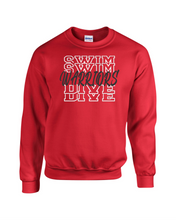 Load image into Gallery viewer, CHS-SD-304-3 - Gildan Adult 8 oz., 50/50 Fleece Crew Sweatshirt - Warrior Swim &amp; Dive Logo