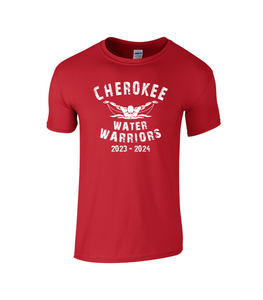 CHS-SD-401-1 - Gildan Adult Softstyle Short Sleeve T-Shirt - Cherokee Water Warriors Logos
